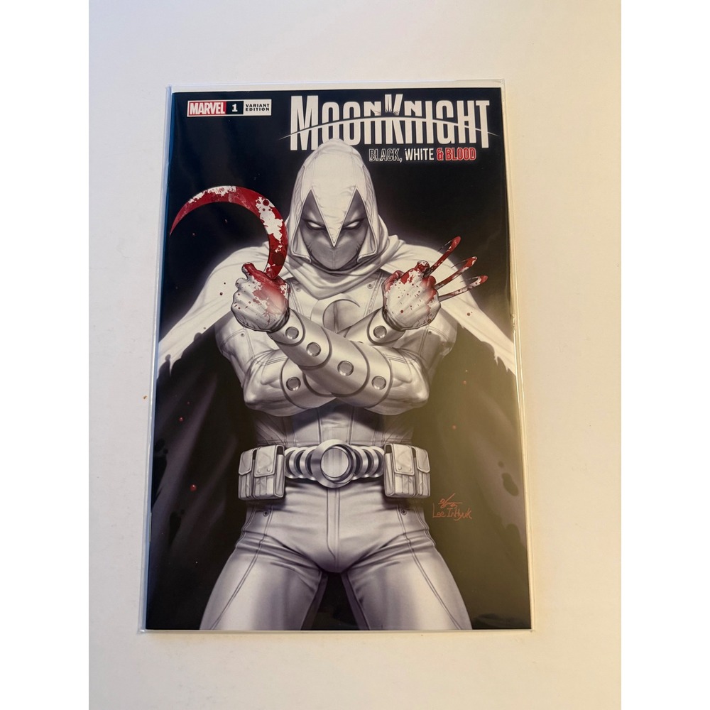 Moon Knight Black White & Blood 1 2022 Variant Edition InHyuk Lee Marvel Comics
